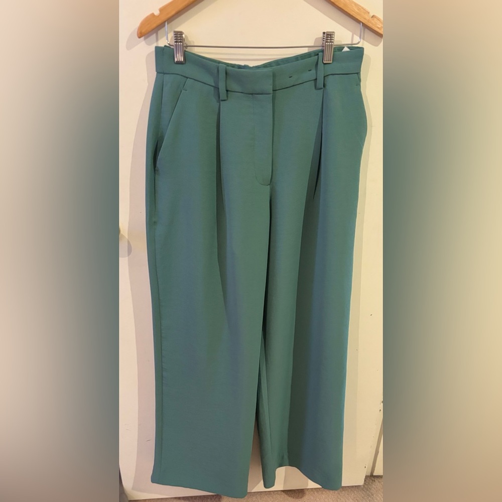 Abercrombie & Fitch Sea Green Wide Leg Pants